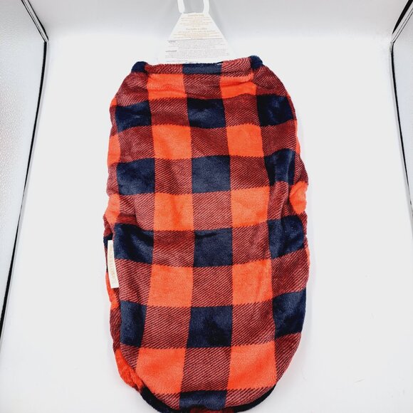 Red/Black Buffalo Plaid Fleece Cozy Baby Winter Velcro Swaddle Bag Sz 0-3 Months - Picture 5 of 6